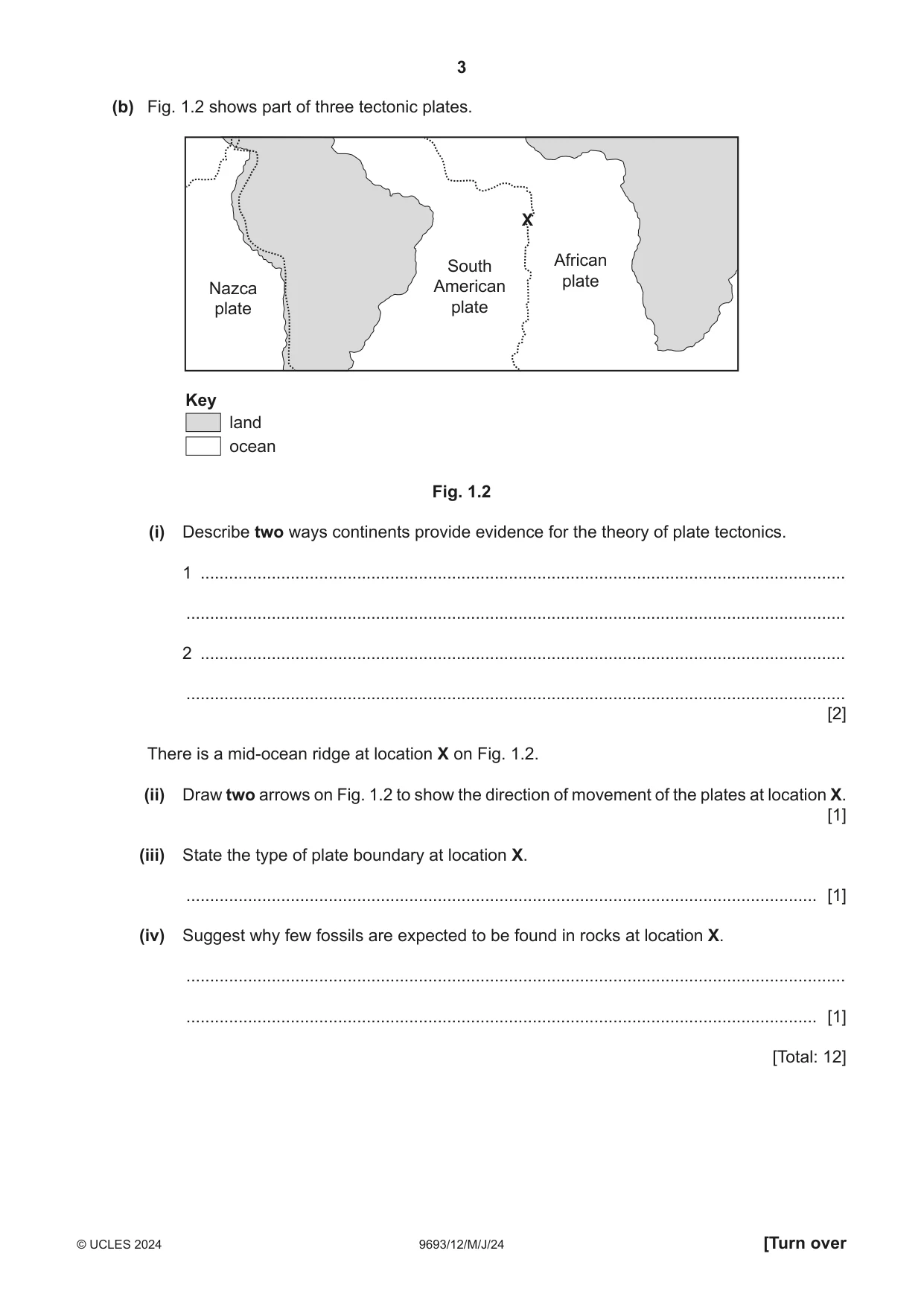 Cambridge A Level Marine Science 9693 2024 May/June Paper 1 · Variant 2 question paper, page 3 of 16