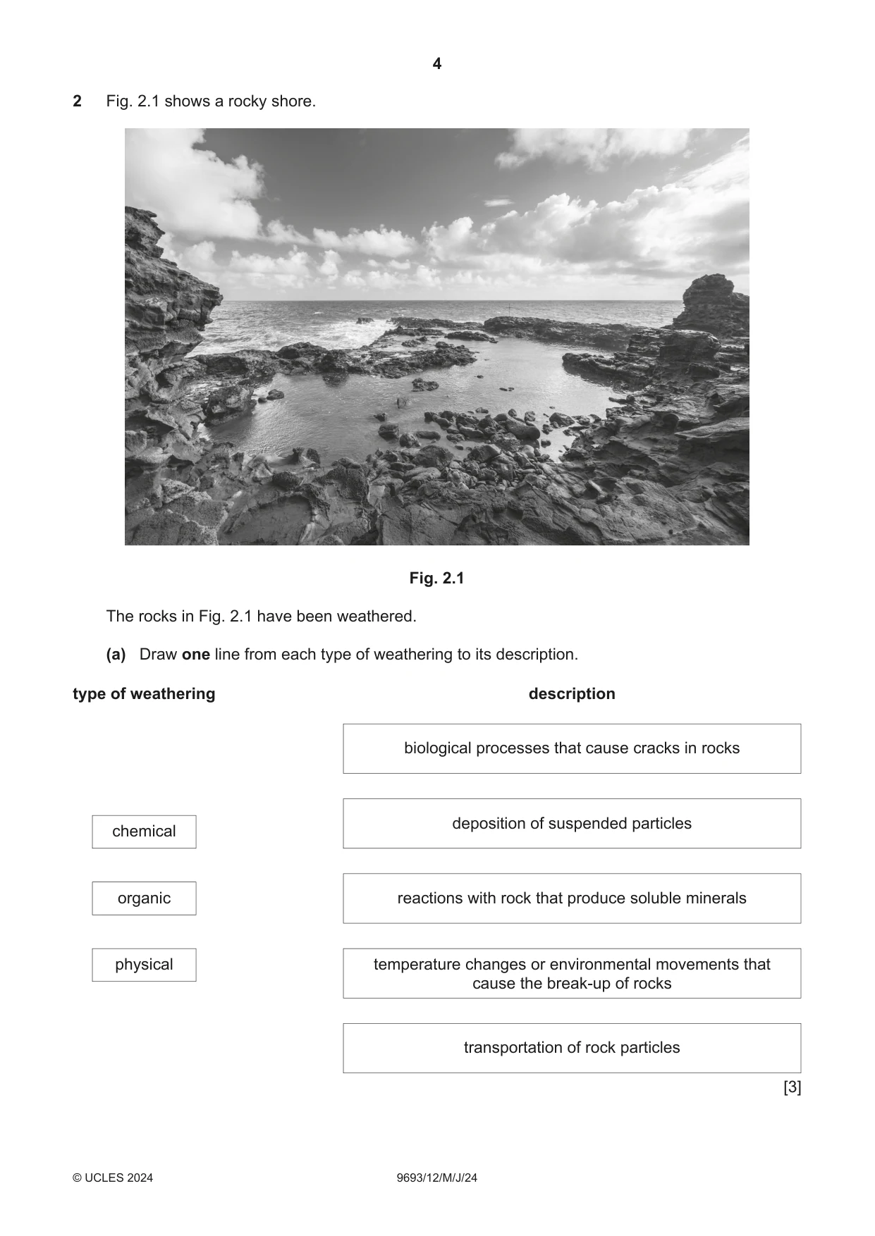 Cambridge A Level Marine Science 9693 2024 May/June Paper 1 · Variant 2 question paper, page 4 of 16