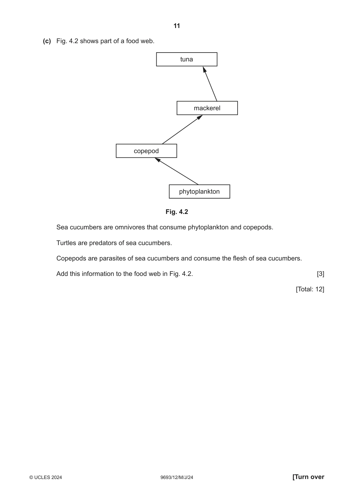 Cambridge A Level Marine Science 9693 2024 May/June Paper 1 · Variant 2 question paper, page 11 of 16
