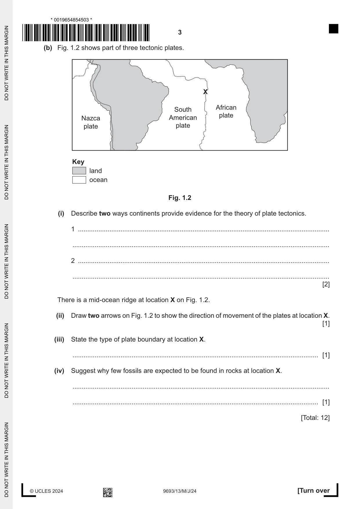 Cambridge A Level Marine Science 9693 2024 May/June Paper 1 · Variant 3 question paper, page 3 of 16