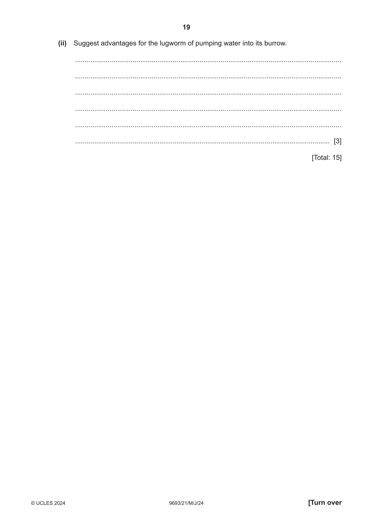 Cambridge A Level Marine Science 9693 2024 May/June Paper 2 · Variant 1 question paper, page 19 of 28