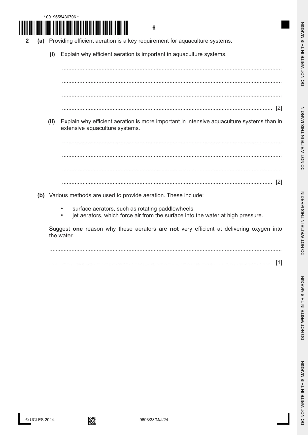 Cambridge A Level Marine Science 9693 2024 May/June Paper 3 · Variant 3 question paper, page 6 of 16