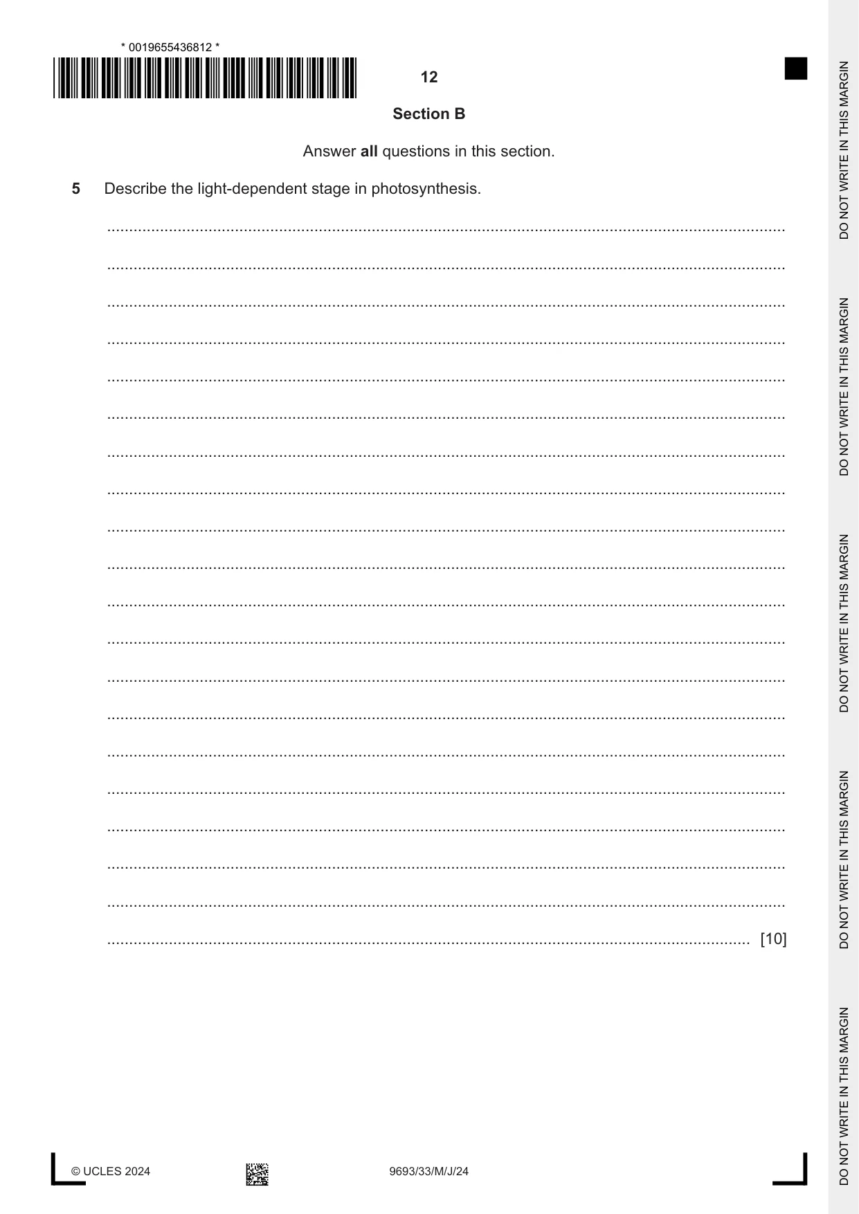 Cambridge A Level Marine Science 9693 2024 May/June Paper 3 · Variant 3 question paper, page 12 of 16