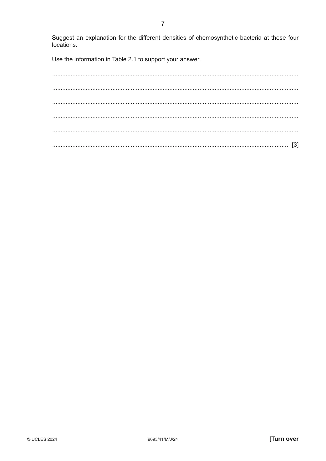 Cambridge A Level Marine Science 9693 2024 May/June Paper 4 · Variant 1 question paper, page 7 of 24