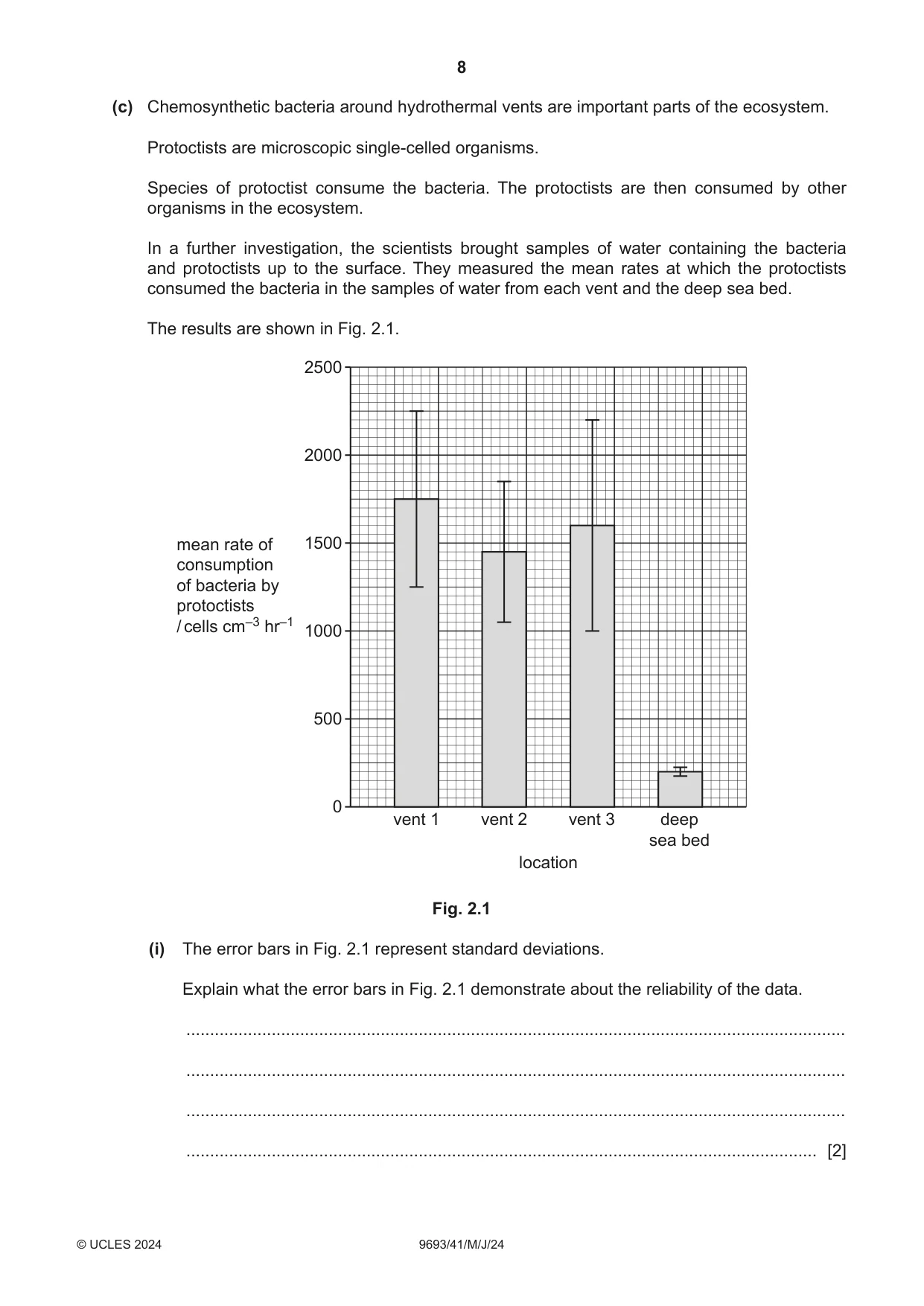 Cambridge A Level Marine Science 9693 2024 May/June Paper 4 · Variant 1 question paper, page 8 of 24