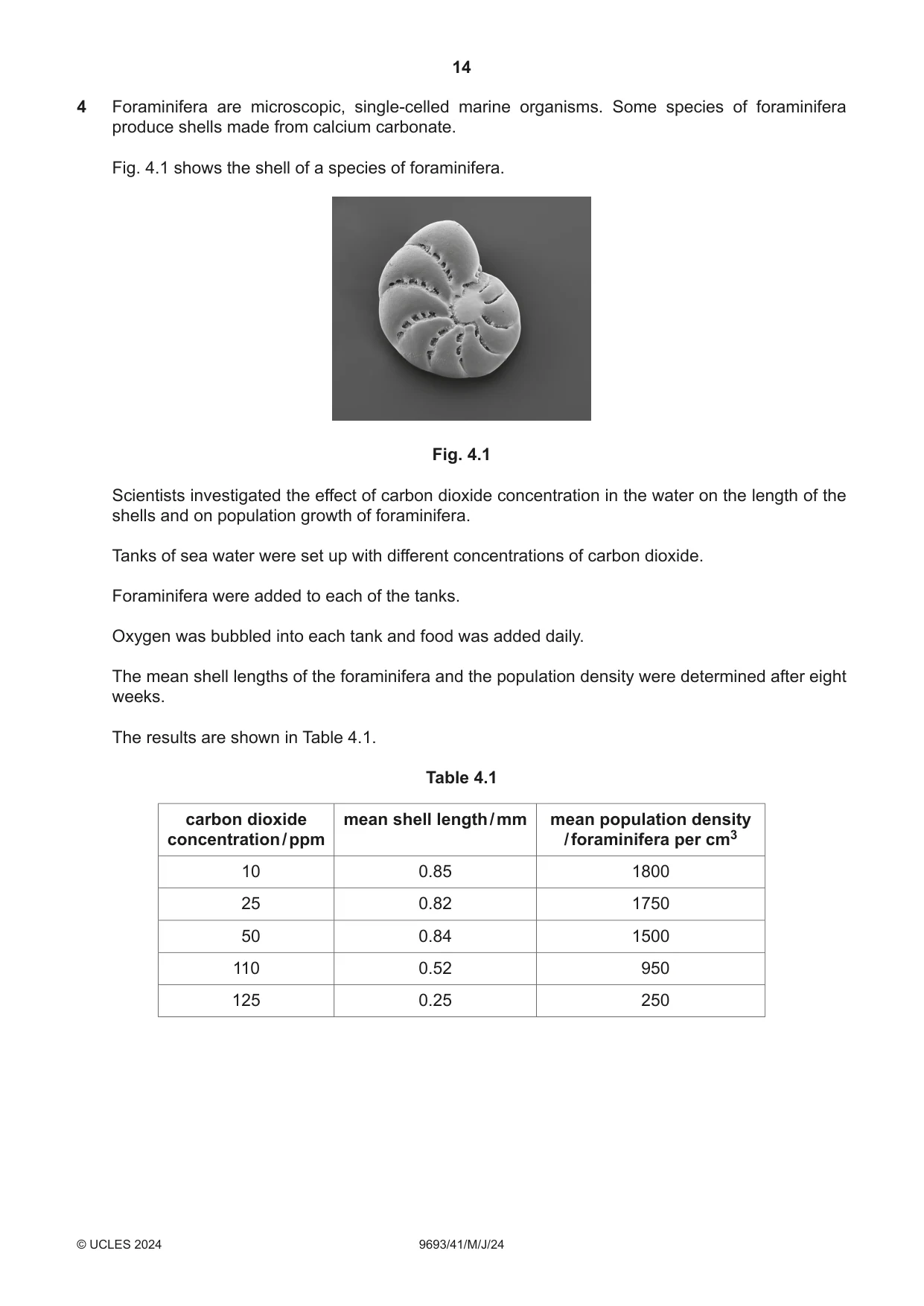 Cambridge A Level Marine Science 9693 2024 May/June Paper 4 · Variant 1 question paper, page 14 of 24