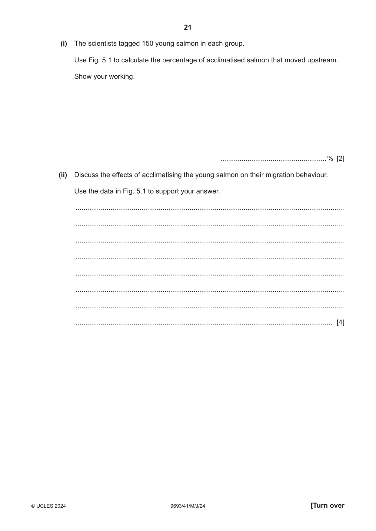 Cambridge A Level Marine Science 9693 2024 May/June Paper 4 · Variant 1 question paper, page 21 of 24