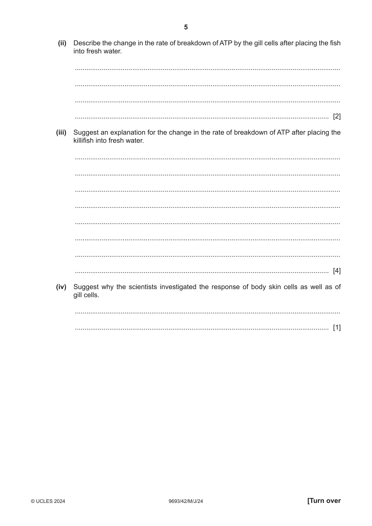 Cambridge A Level Marine Science 9693 2024 May/June Paper 4 · Variant 2 question paper, page 5 of 20