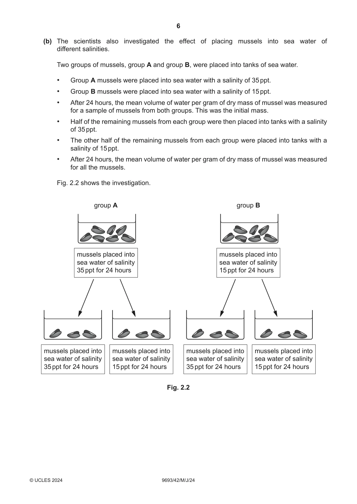 Cambridge A Level Marine Science 9693 2024 May/June Paper 4 · Variant 2 question paper, page 6 of 20