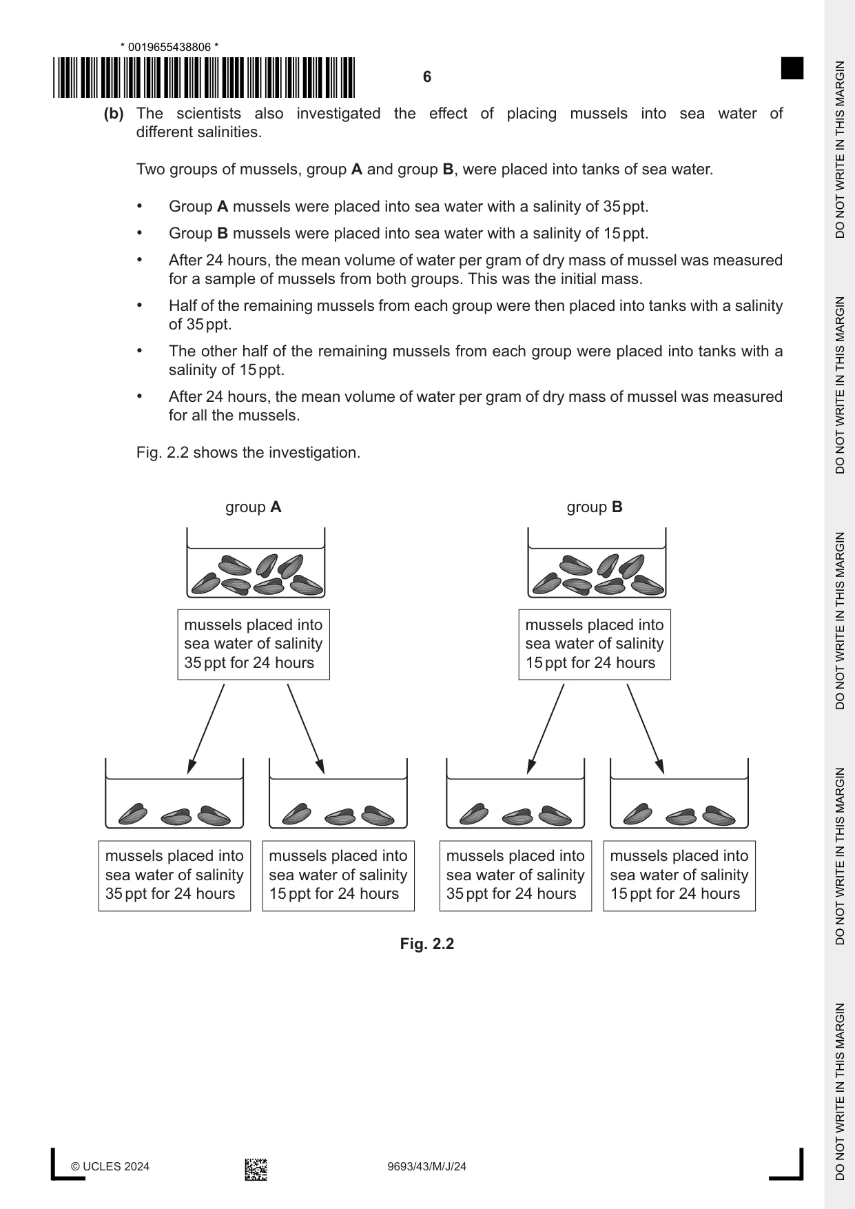 Cambridge A Level Marine Science 9693 2024 May/June Paper 4 · Variant 3 question paper, page 6 of 20