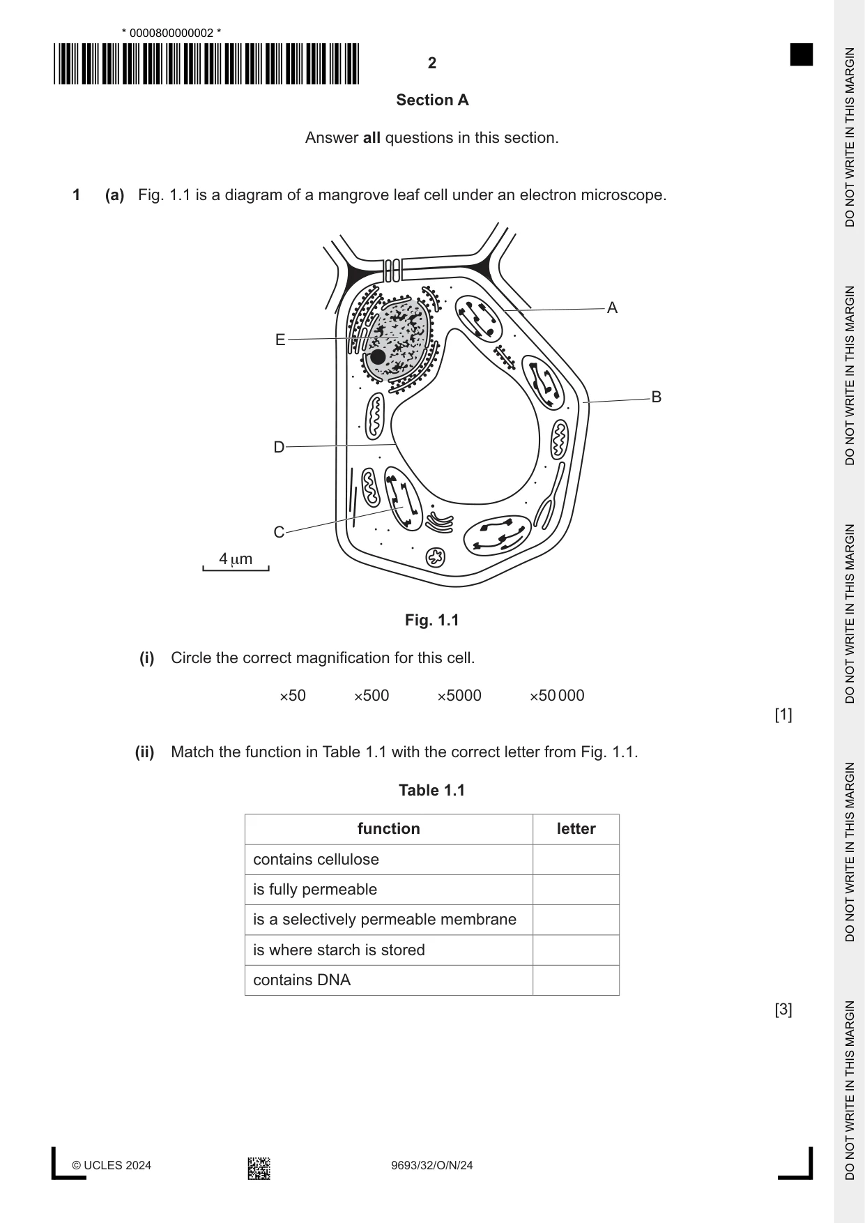 Cambridge A Level Marine Science 9693 2024 Oct/Nov Paper 3 · Variant 2 question paper, page 2 of 20
