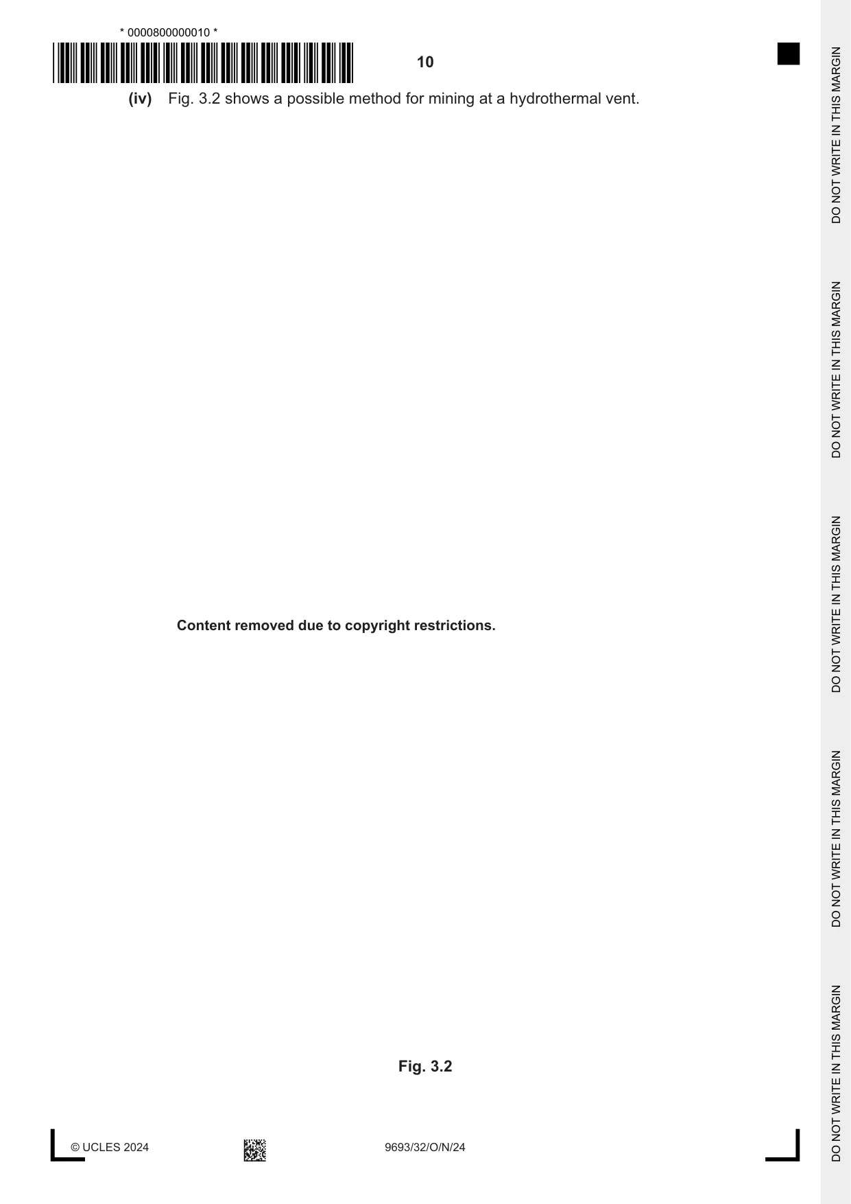 Cambridge A Level Marine Science 9693 2024 Oct/Nov Paper 3 · Variant 2 question paper, page 10 of 20