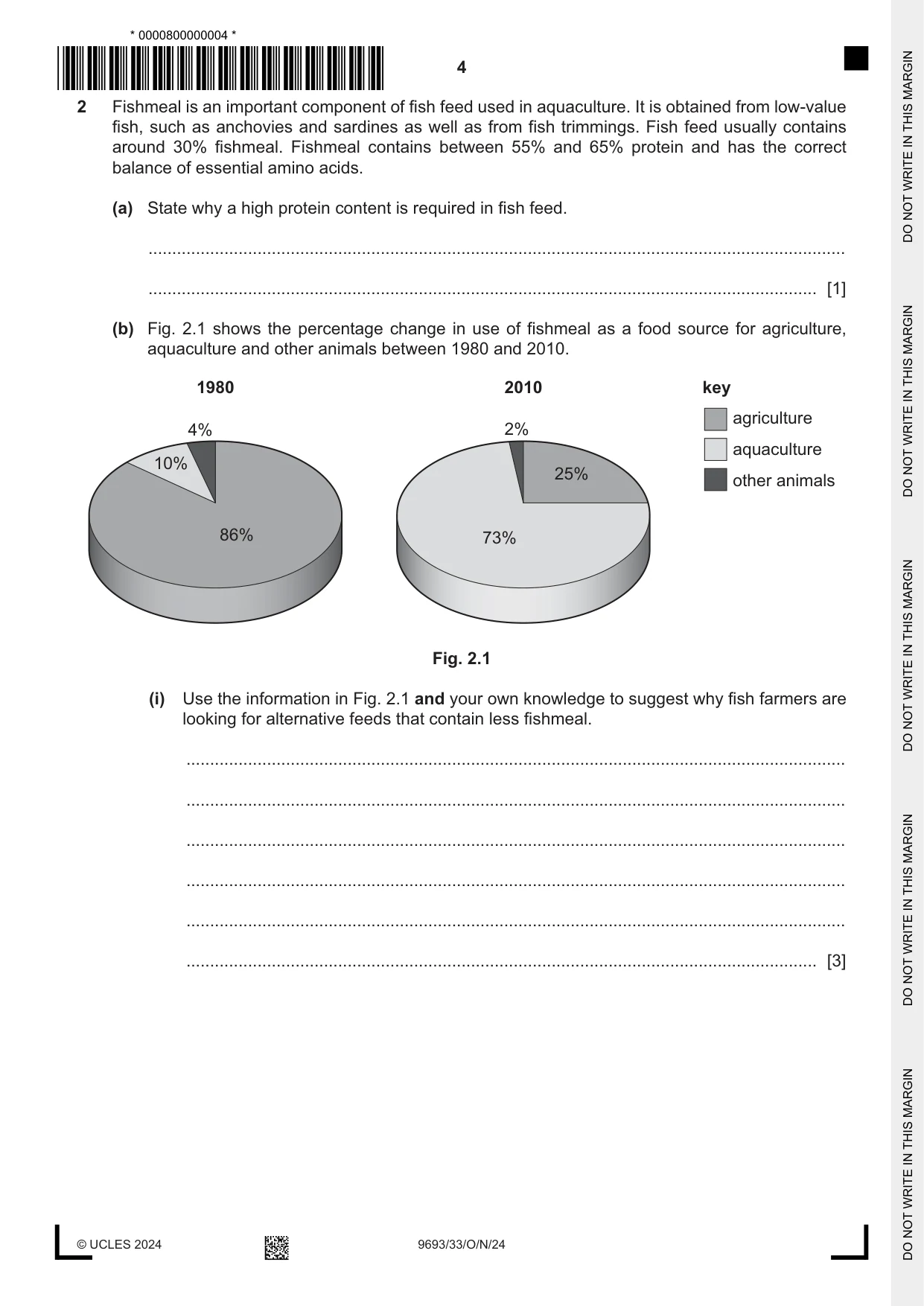Cambridge A Level Marine Science 9693 2024 Oct/Nov Paper 3 · Variant 3 question paper, page 4 of 20