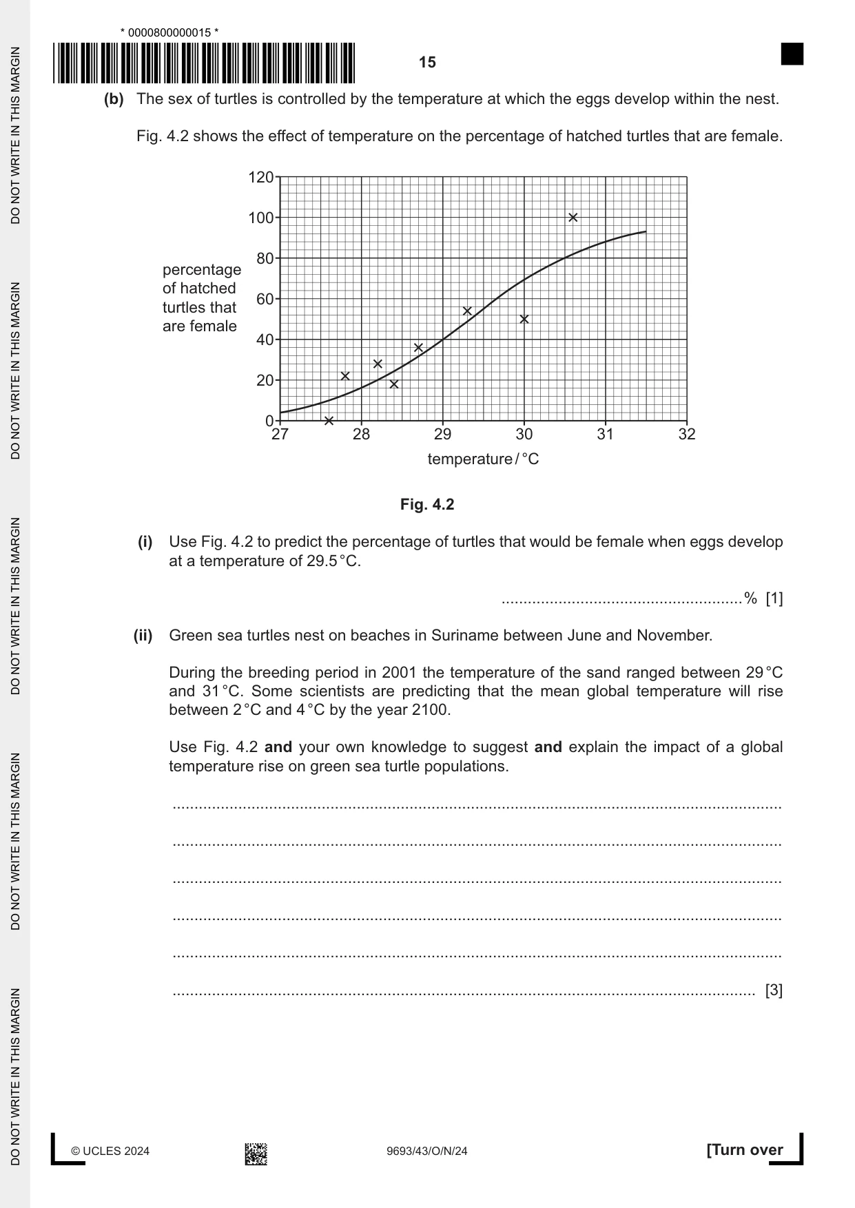 Cambridge A Level Marine Science 9693 2024 Oct/Nov Paper 4 · Variant 3 question paper, page 15 of 20