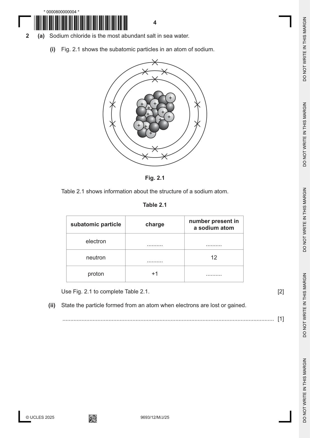 Cambridge A Level Marine Science 9693 2025 May/June Paper 1 · Variant 2 question paper, page 4 of 16