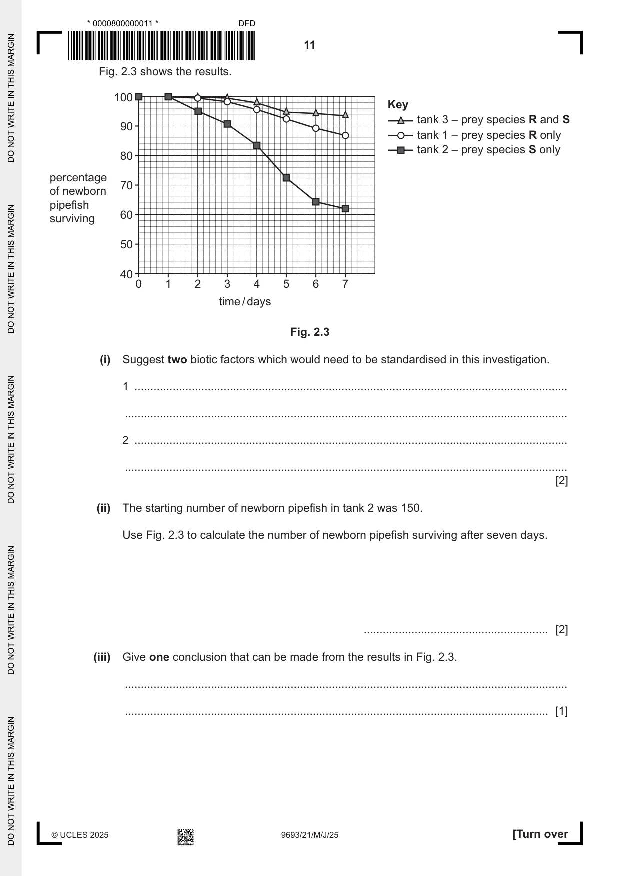 Cambridge A Level Marine Science 9693 2025 May/June Paper 2 · Variant 1 question paper, page 11 of 28