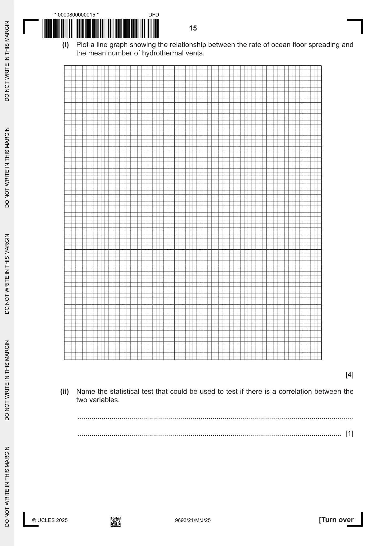 Cambridge A Level Marine Science 9693 2025 May/June Paper 2 · Variant 1 question paper, page 15 of 28
