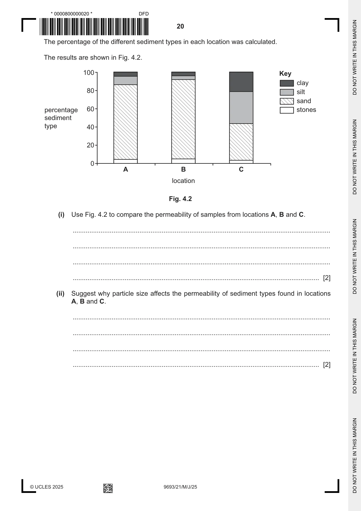 Cambridge A Level Marine Science 9693 2025 May/June Paper 2 · Variant 1 question paper, page 20 of 28