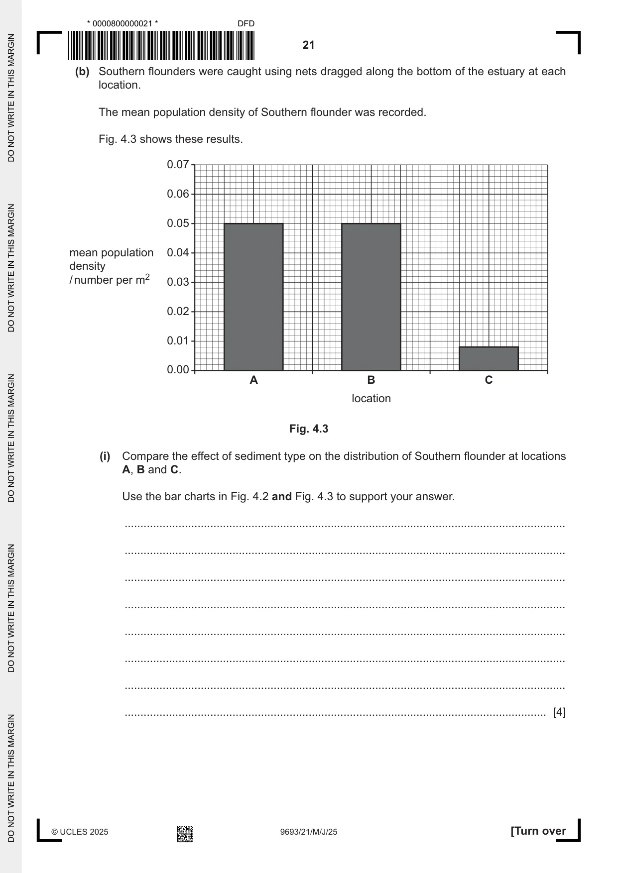 Cambridge A Level Marine Science 9693 2025 May/June Paper 2 · Variant 1 question paper, page 21 of 28
