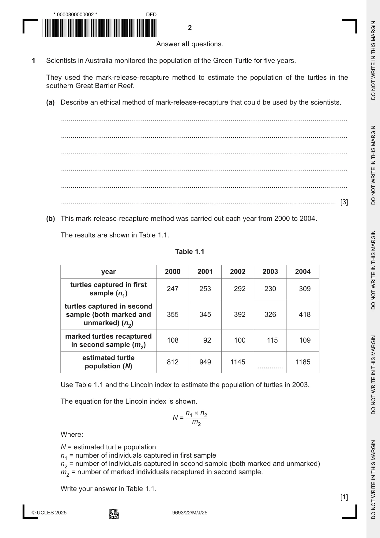 Cambridge A Level Marine Science 9693 2025 May/June Paper 2 · Variant 2 question paper, page 2 of 20