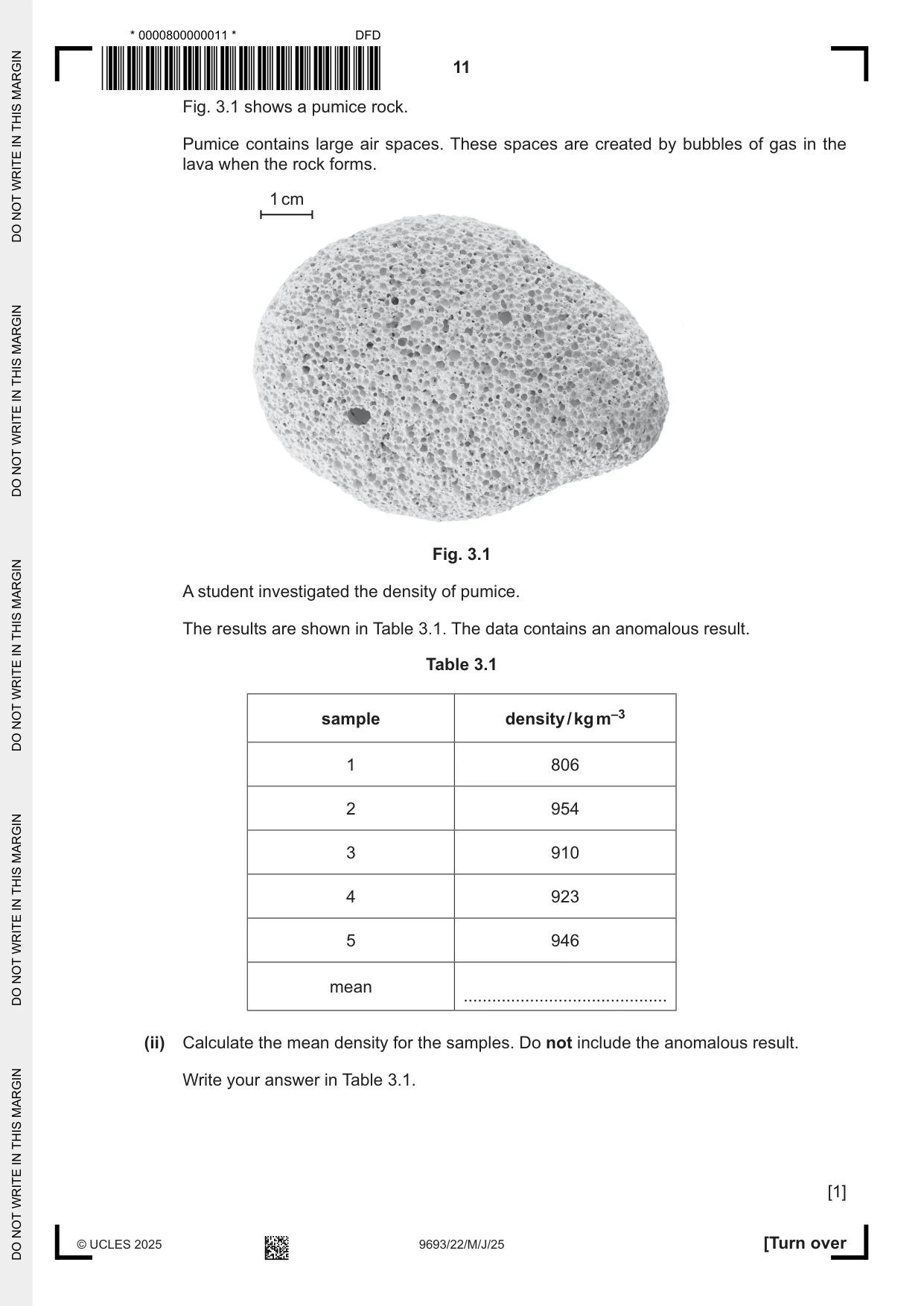 Cambridge A Level Marine Science 9693 2025 May/June Paper 2 · Variant 2 question paper, page 11 of 20