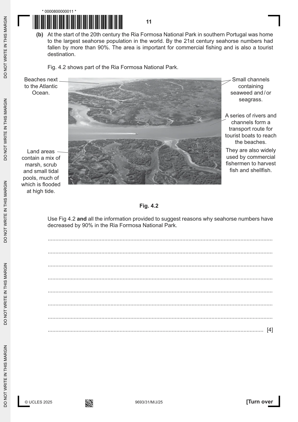 Cambridge A Level Marine Science 9693 2025 May/June Paper 3 · Variant 1 question paper, page 11 of 16