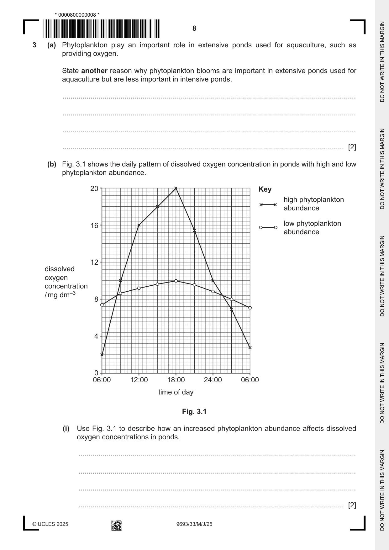 Cambridge A Level Marine Science 9693 2025 May/June Paper 3 · Variant 3 question paper, page 8 of 16