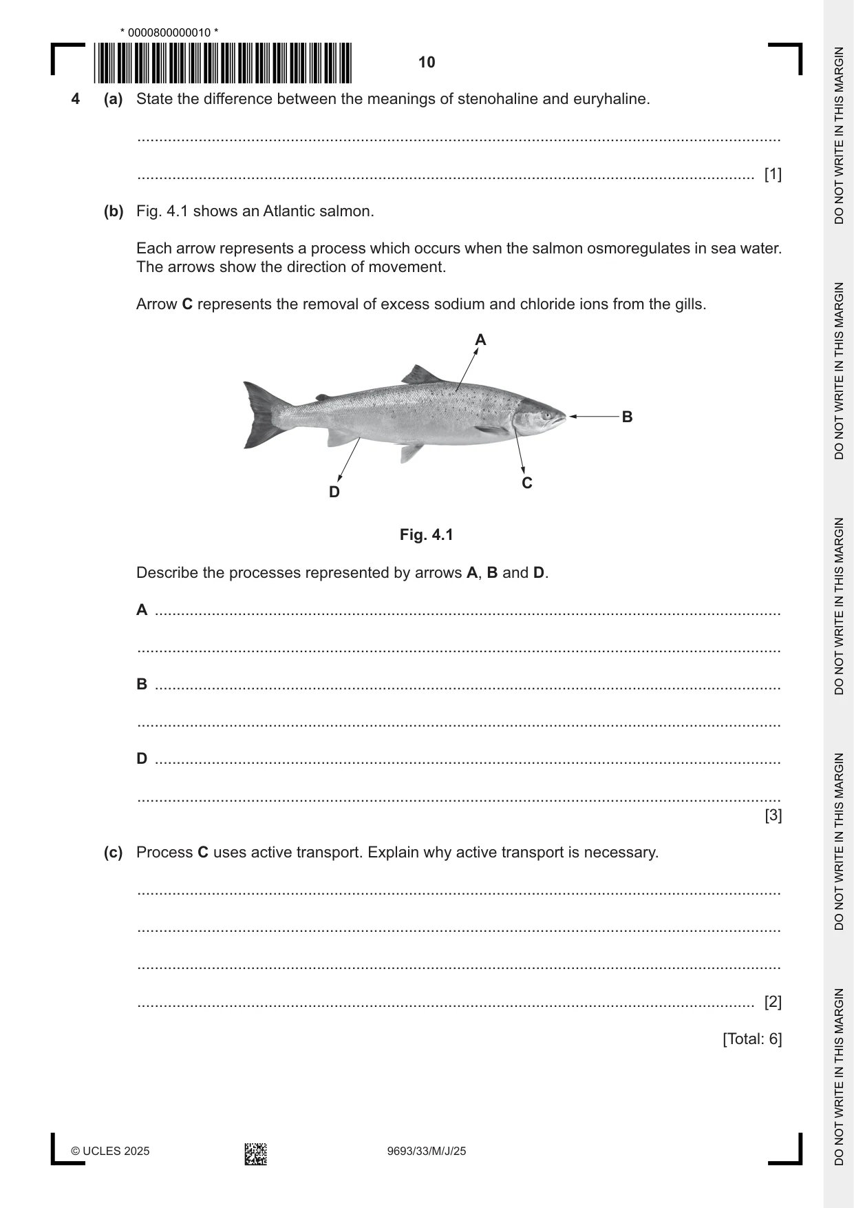 Cambridge A Level Marine Science 9693 2025 May/June Paper 3 · Variant 3 question paper, page 10 of 16