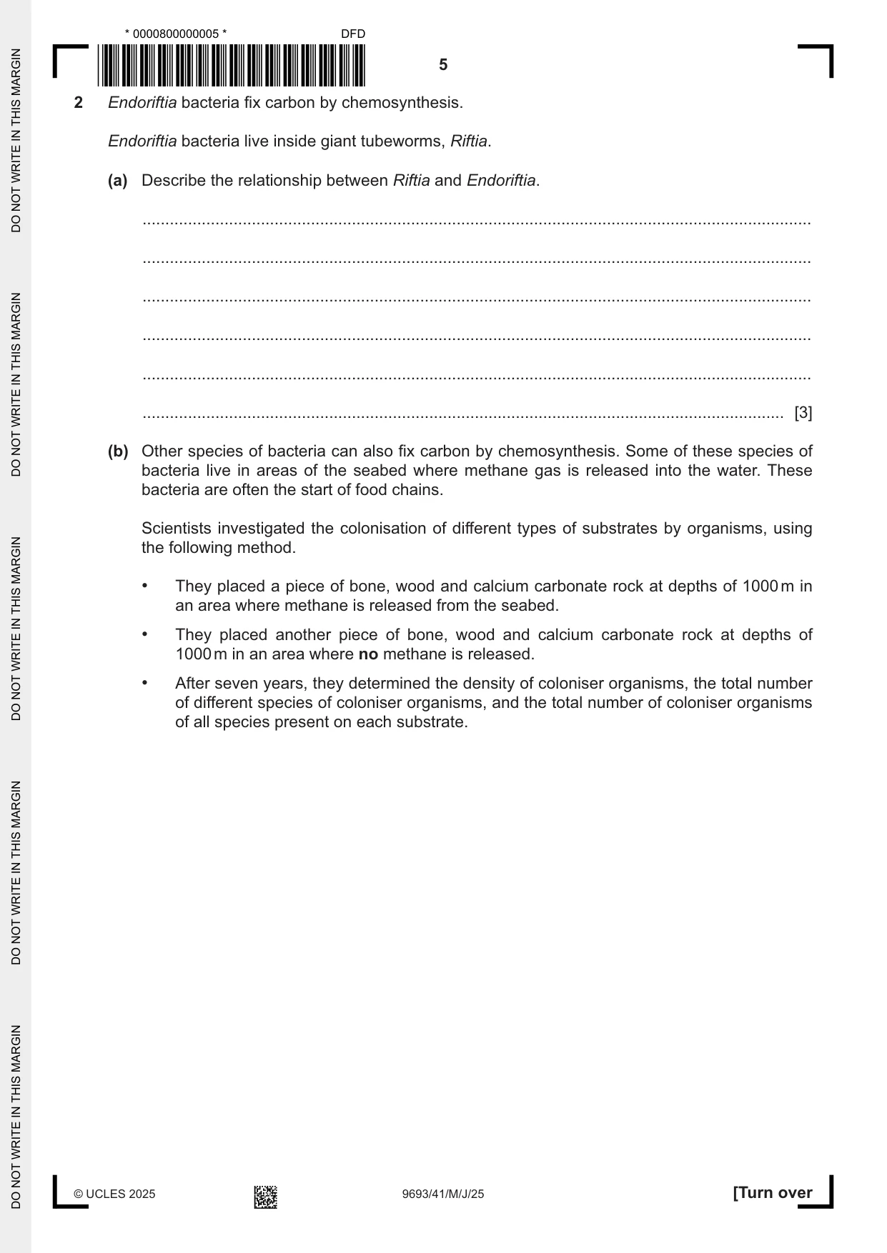 Cambridge A Level Marine Science 9693 2025 May/June Paper 4 · Variant 1 question paper, page 5 of 24