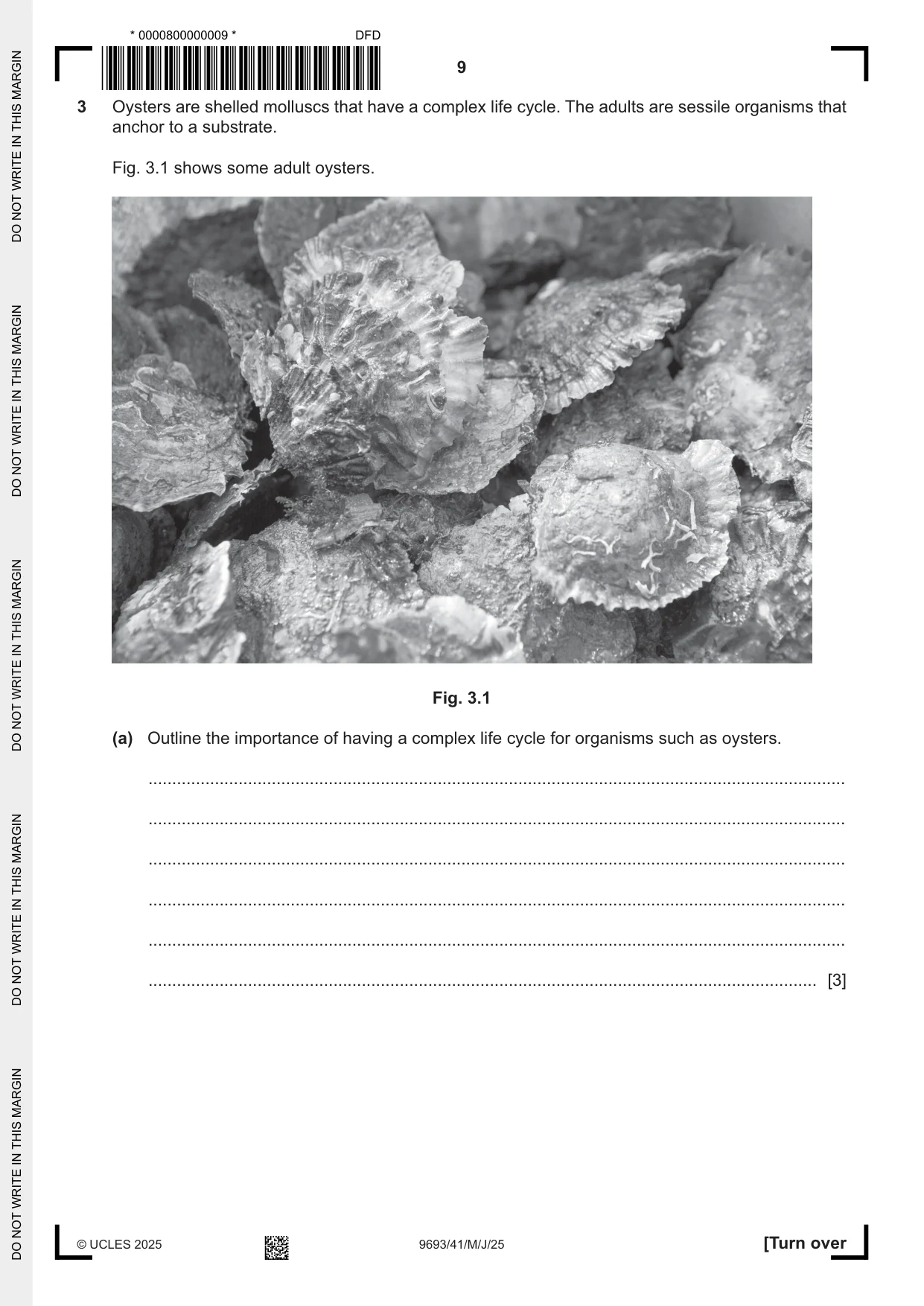 Cambridge A Level Marine Science 9693 2025 May/June Paper 4 · Variant 1 question paper, page 9 of 24