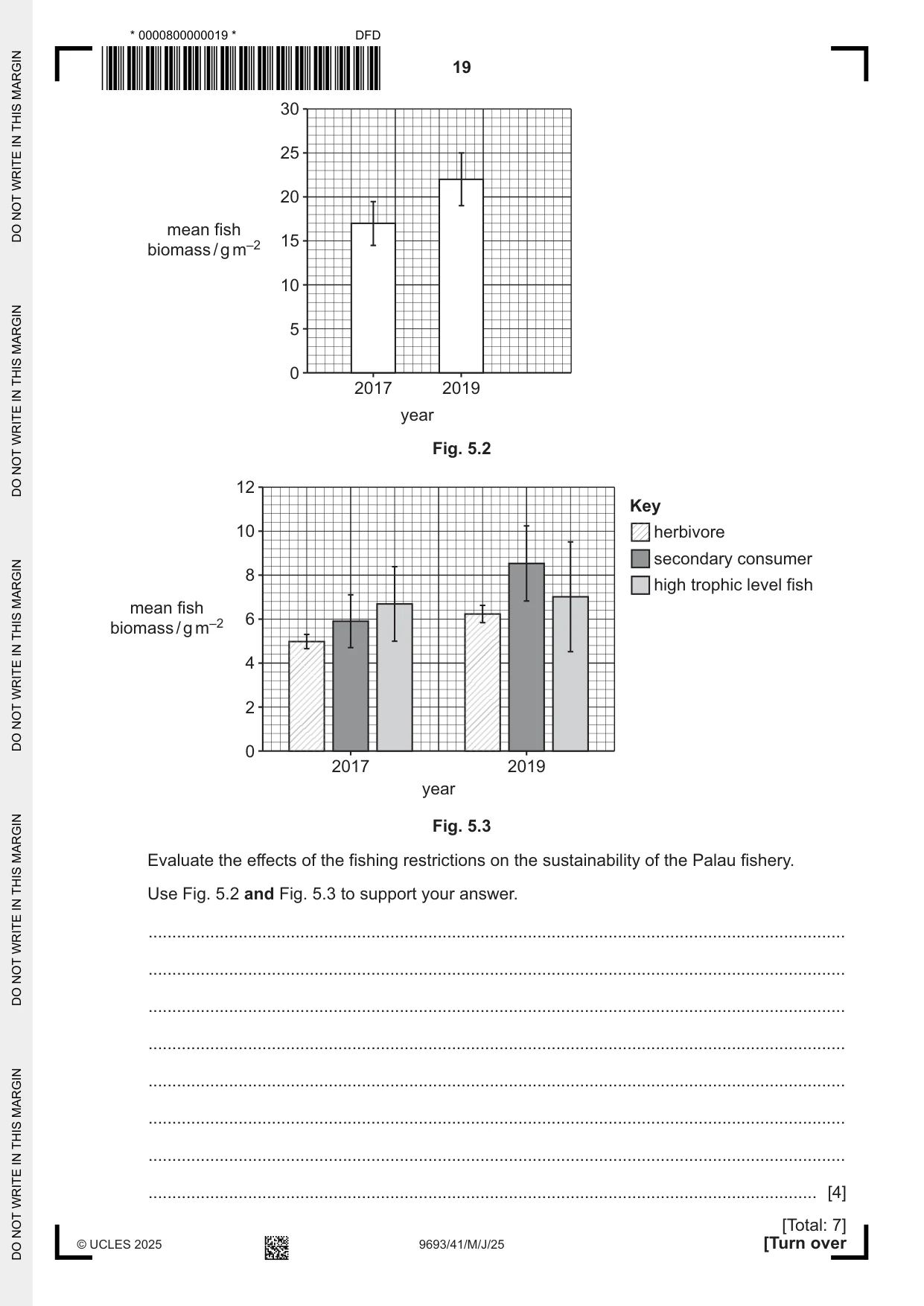 Cambridge A Level Marine Science 9693 2025 May/June Paper 4 · Variant 1 question paper, page 19 of 24
