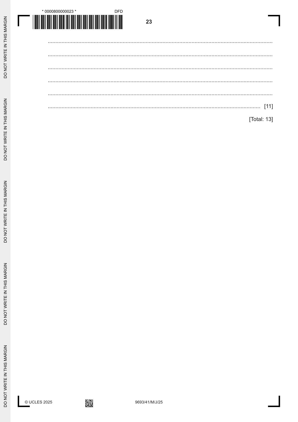 Cambridge A Level Marine Science 9693 2025 May/June Paper 4 · Variant 1 question paper, page 23 of 24