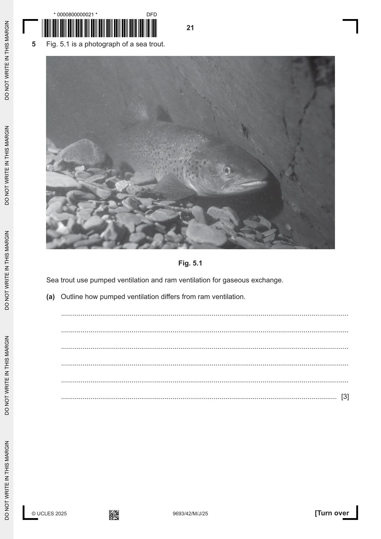 Cambridge A Level Marine Science 9693 2025 May/June Paper 4 · Variant 2 question paper, page 21 of 24
