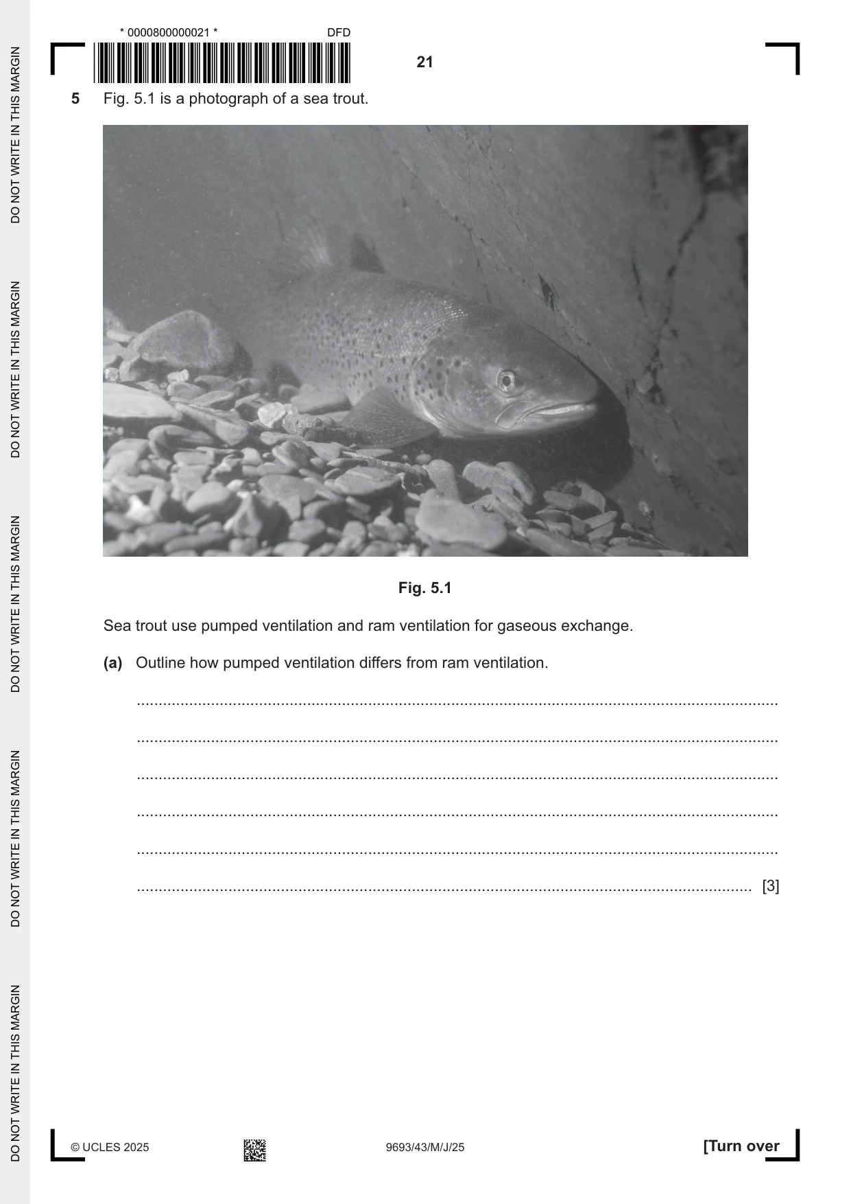 Cambridge A Level Marine Science 9693 2025 May/June Paper 4 · Variant 3 question paper, page 21 of 24