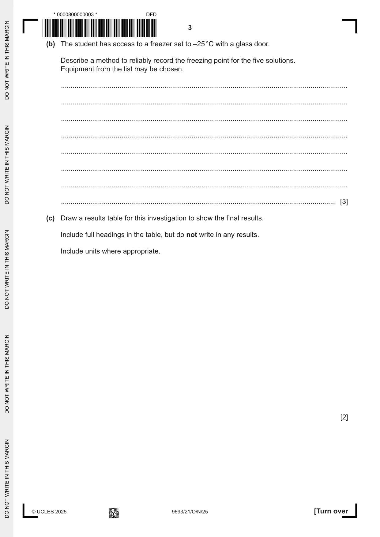 Cambridge A Level Marine Science 9693 2025 Oct/Nov Paper 2 · Variant 1 question paper, page 3 of 24