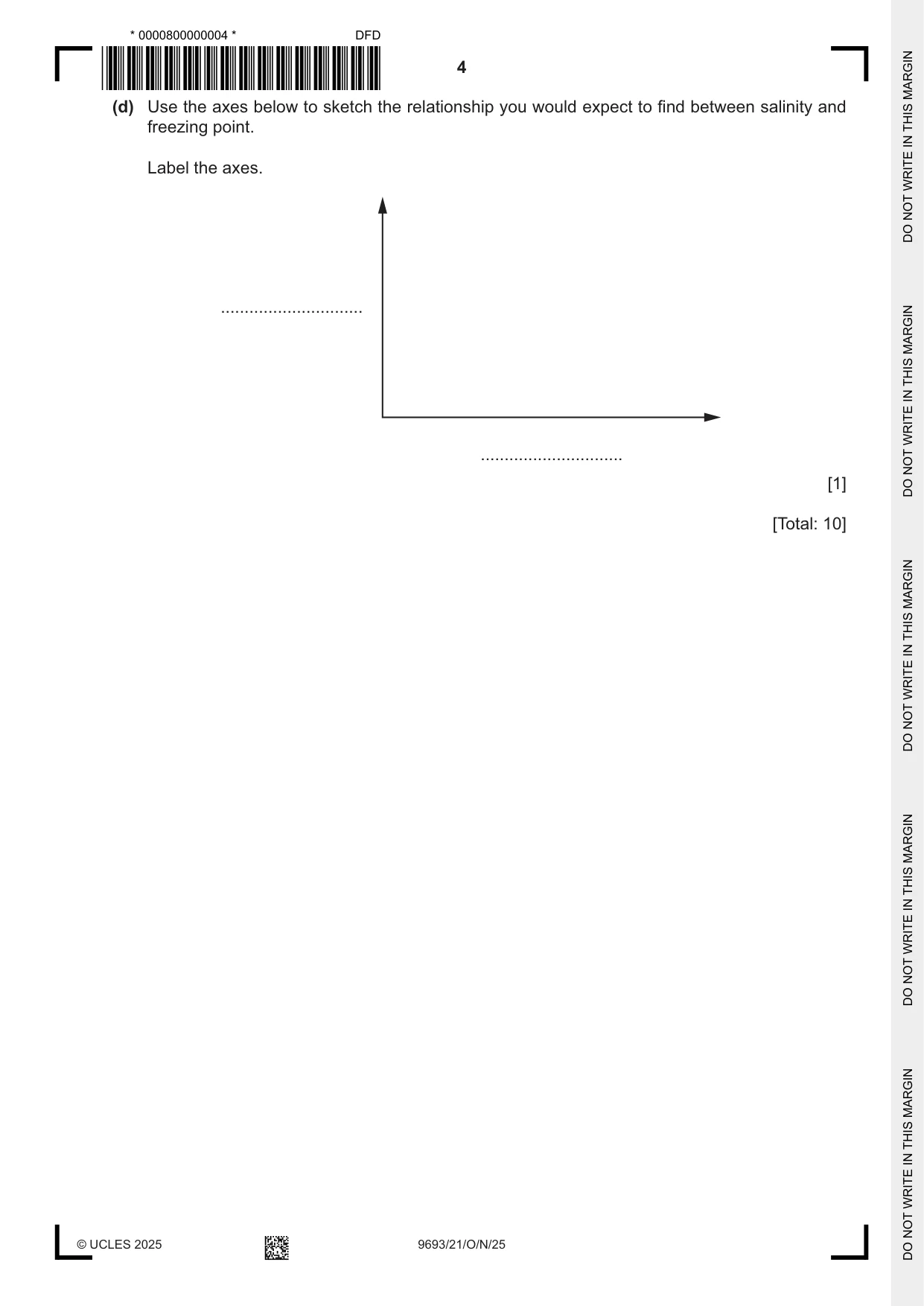 Cambridge A Level Marine Science 9693 2025 Oct/Nov Paper 2 · Variant 1 question paper, page 4 of 24