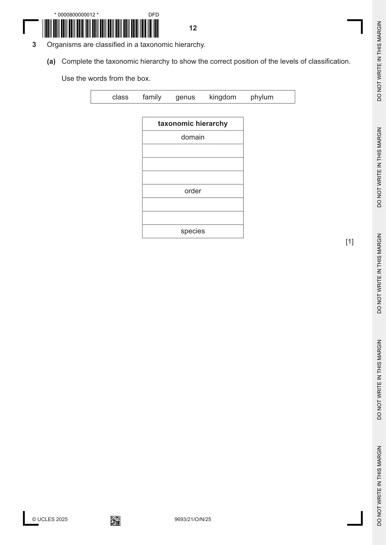 Cambridge A Level Marine Science 9693 2025 Oct/Nov Paper 2 · Variant 1 question paper, page 12 of 24