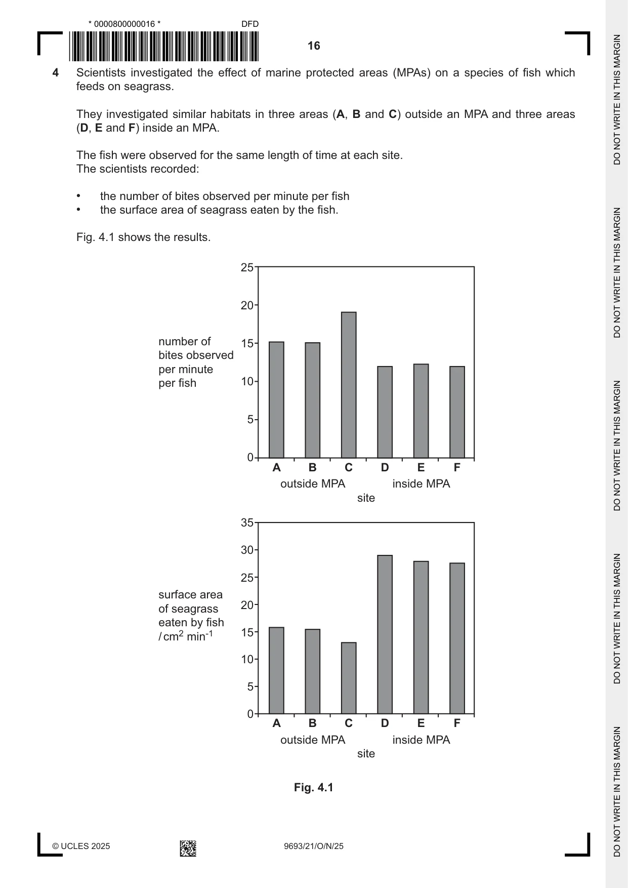 Cambridge A Level Marine Science 9693 2025 Oct/Nov Paper 2 · Variant 1 question paper, page 16 of 24