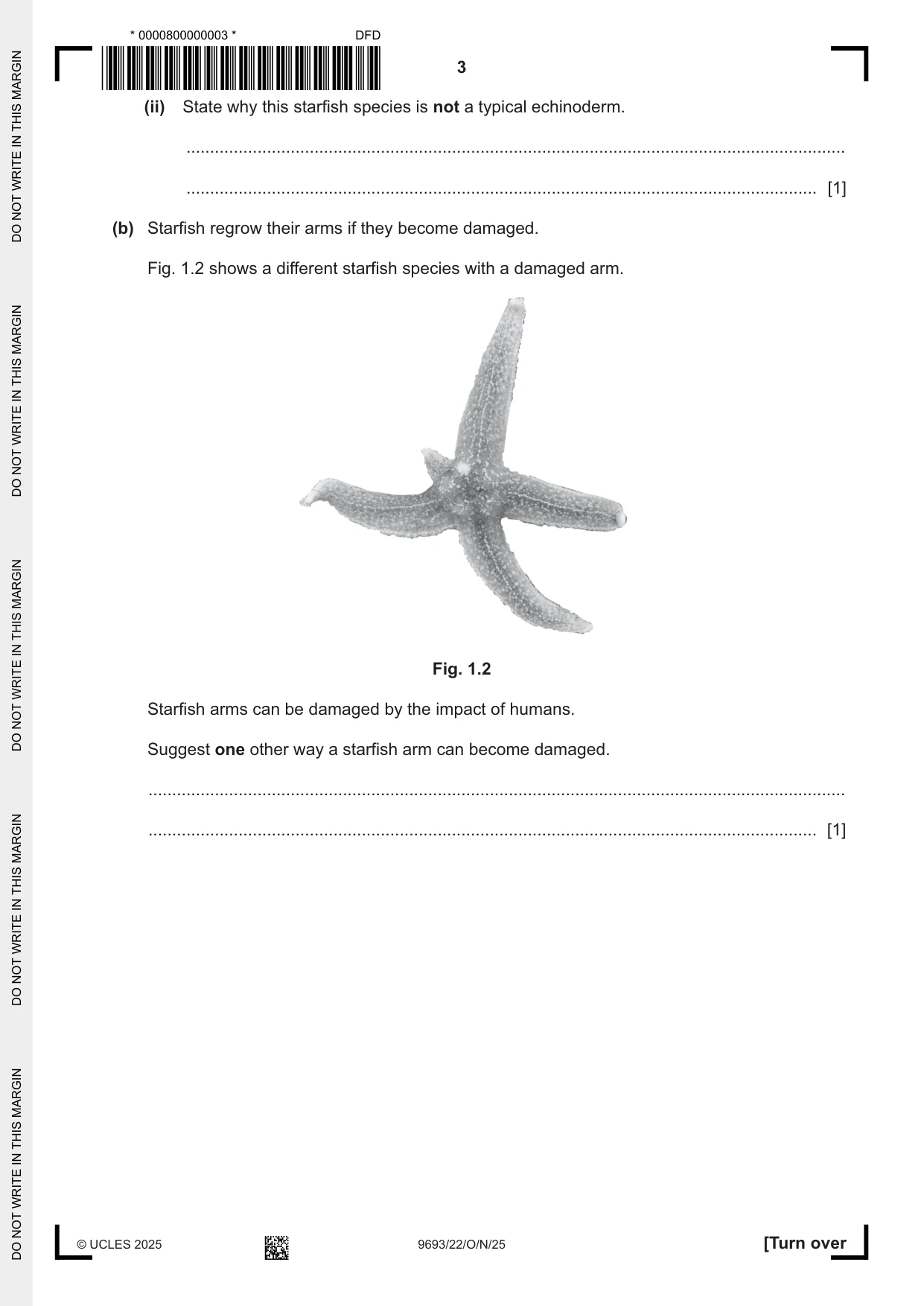 Cambridge A Level Marine Science 9693 2025 Oct/Nov Paper 2 · Variant 2 question paper, page 3 of 24