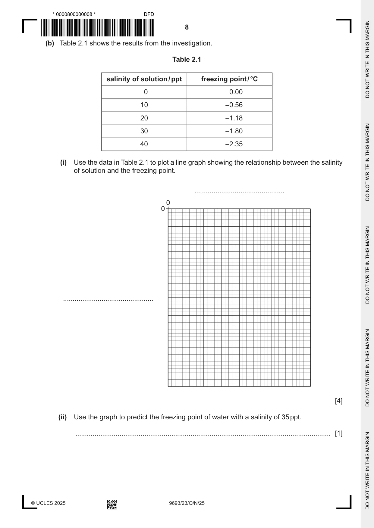 Cambridge A Level Marine Science 9693 2025 Oct/Nov Paper 2 · Variant 3 question paper, page 8 of 24