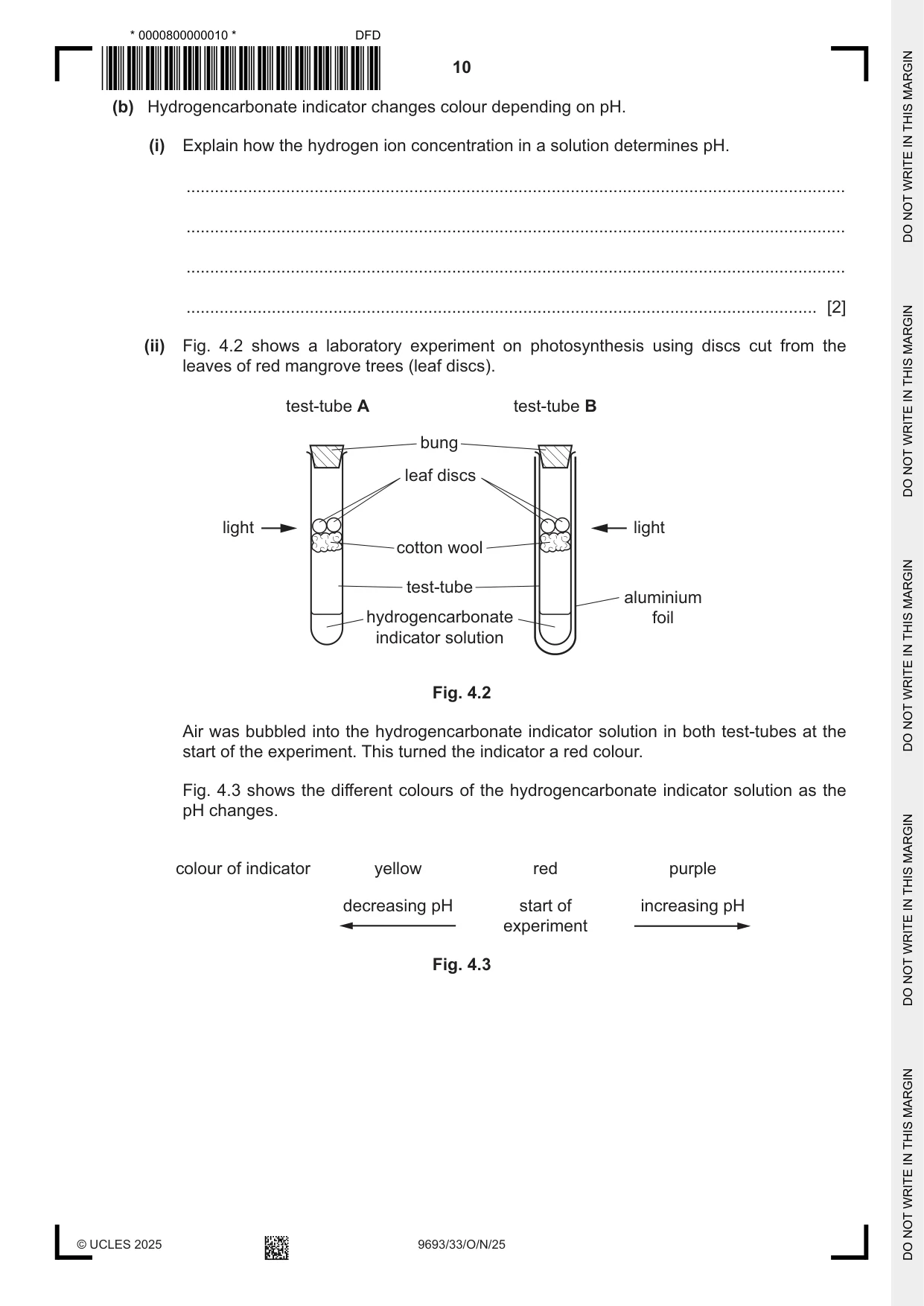Cambridge A Level Marine Science 9693 2025 Oct/Nov Paper 3 · Variant 3 question paper, page 10 of 16
