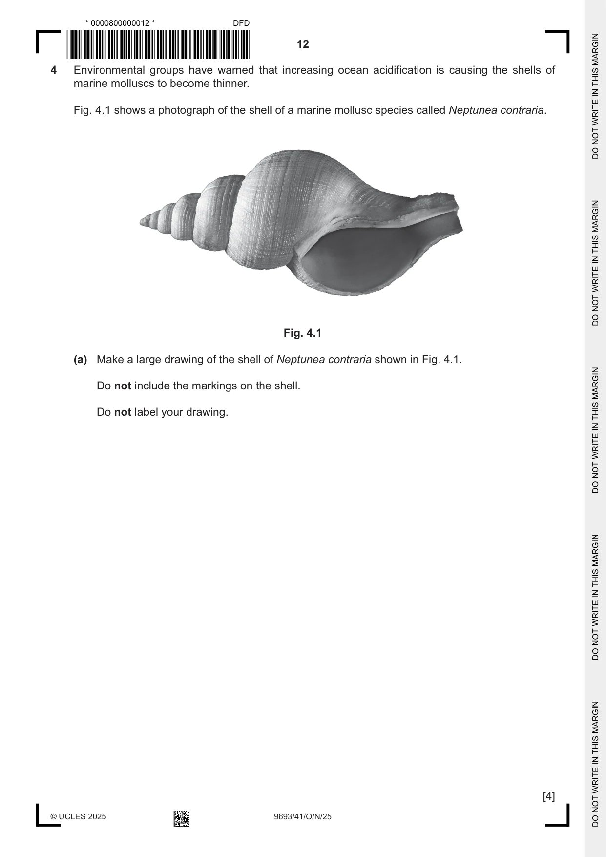 Cambridge A Level Marine Science 9693 2025 Oct/Nov Paper 4 · Variant 1 question paper, page 12 of 20