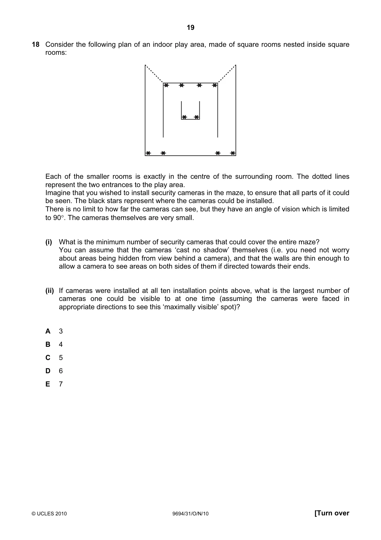 Cambridge A Level Thinking Skills 9694 2010 Oct/Nov Paper 3 · Variant 1 question paper, page 19 of 24