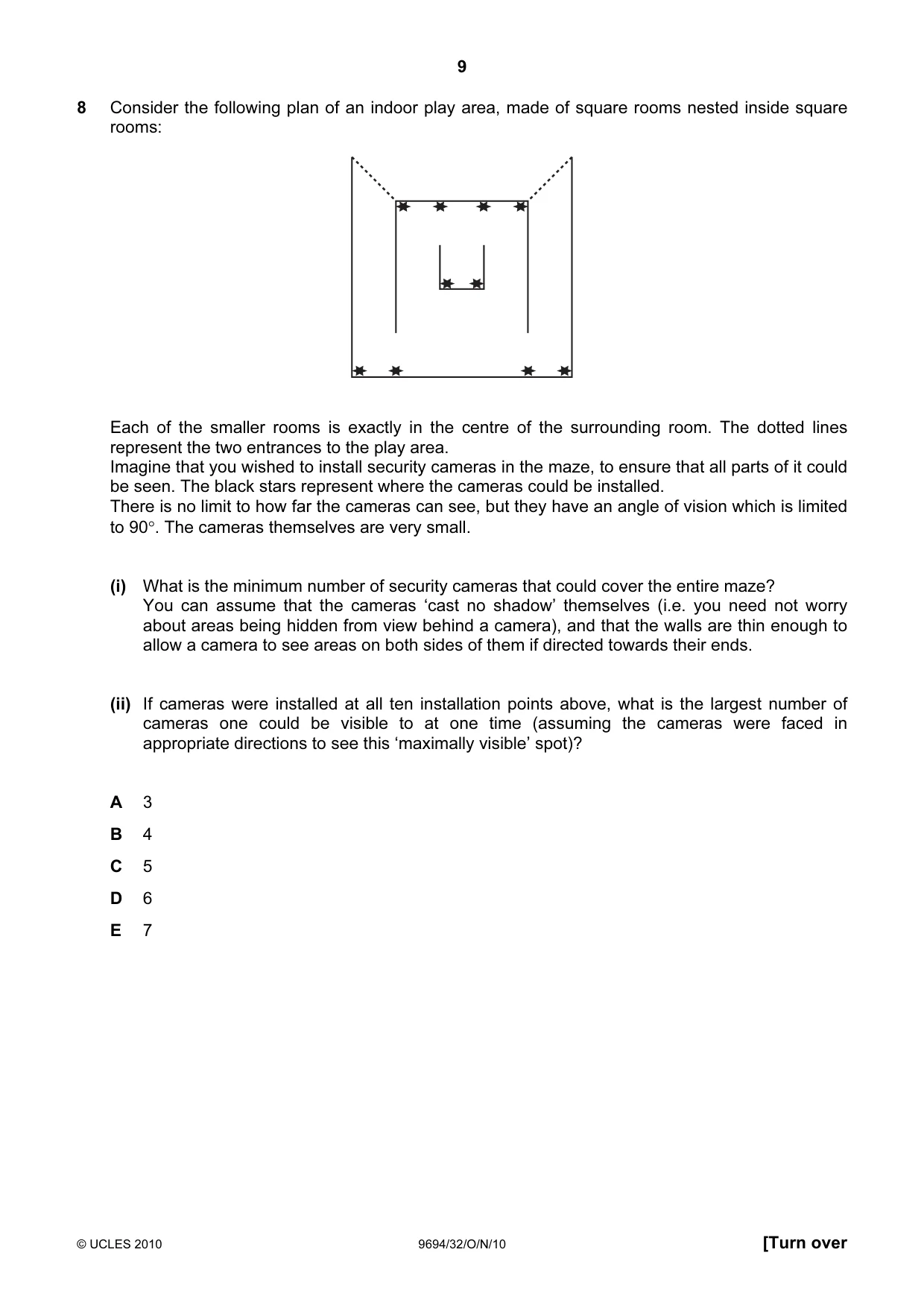 Cambridge A Level Thinking Skills 9694 2010 Oct/Nov Paper 3 · Variant 2 question paper, page 9 of 24