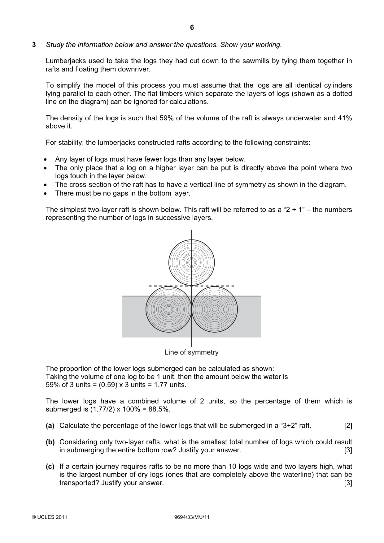 Cambridge A Level Thinking Skills 9694 2011 May/June Paper 3 · Variant 3 question paper, page 6 of 12