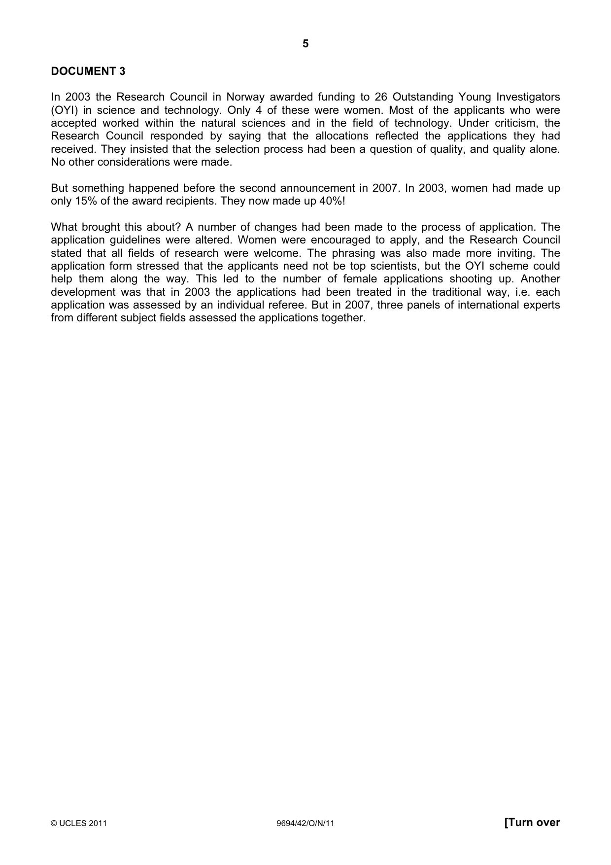Cambridge A Level Thinking Skills 9694 2011 Oct/Nov Paper 4 · Variant 2 question paper, page 5 of 8
