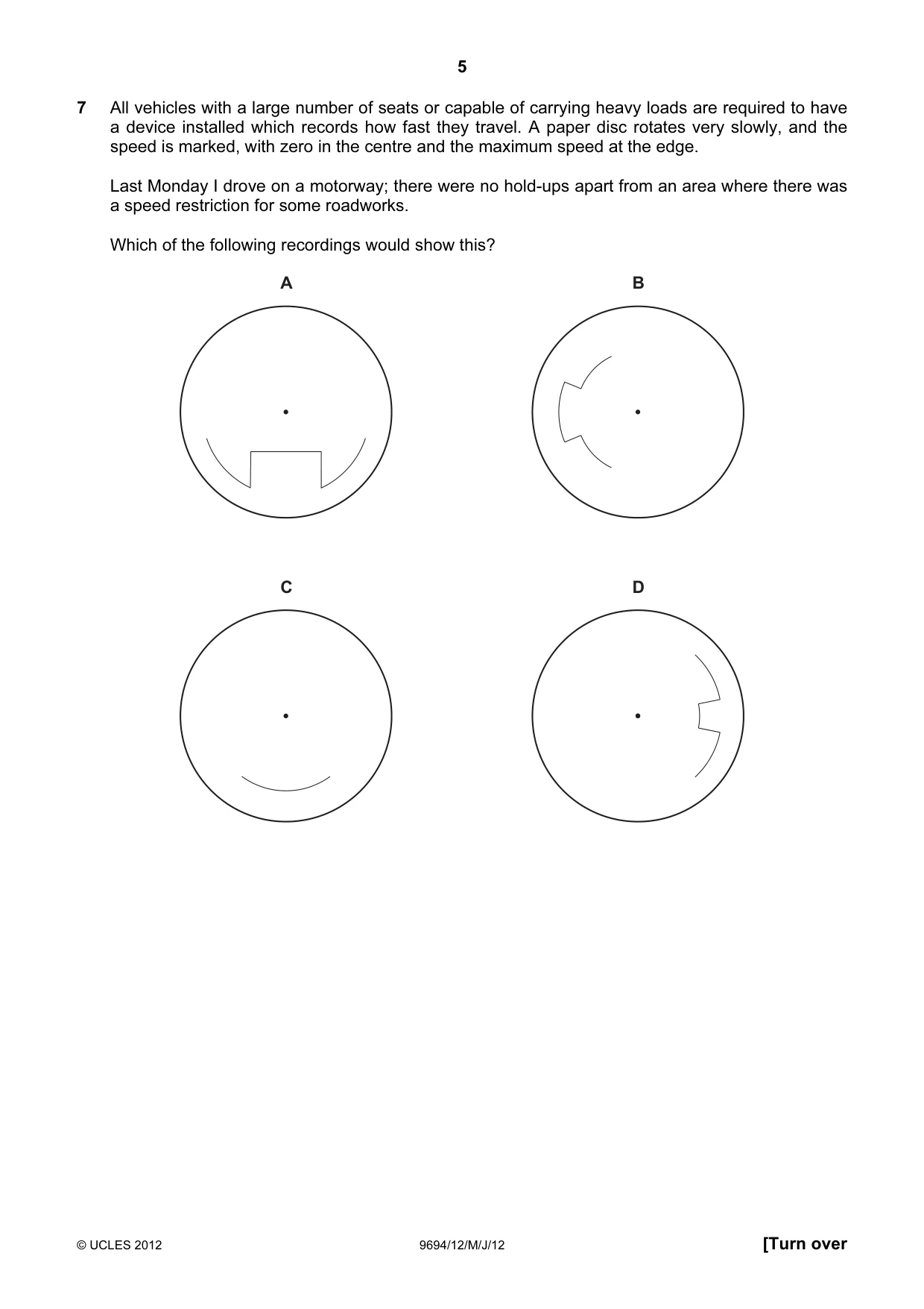 Cambridge A Level Thinking Skills 9694 2012 May/June Paper 1 · Variant 2 question paper, page 5 of 20