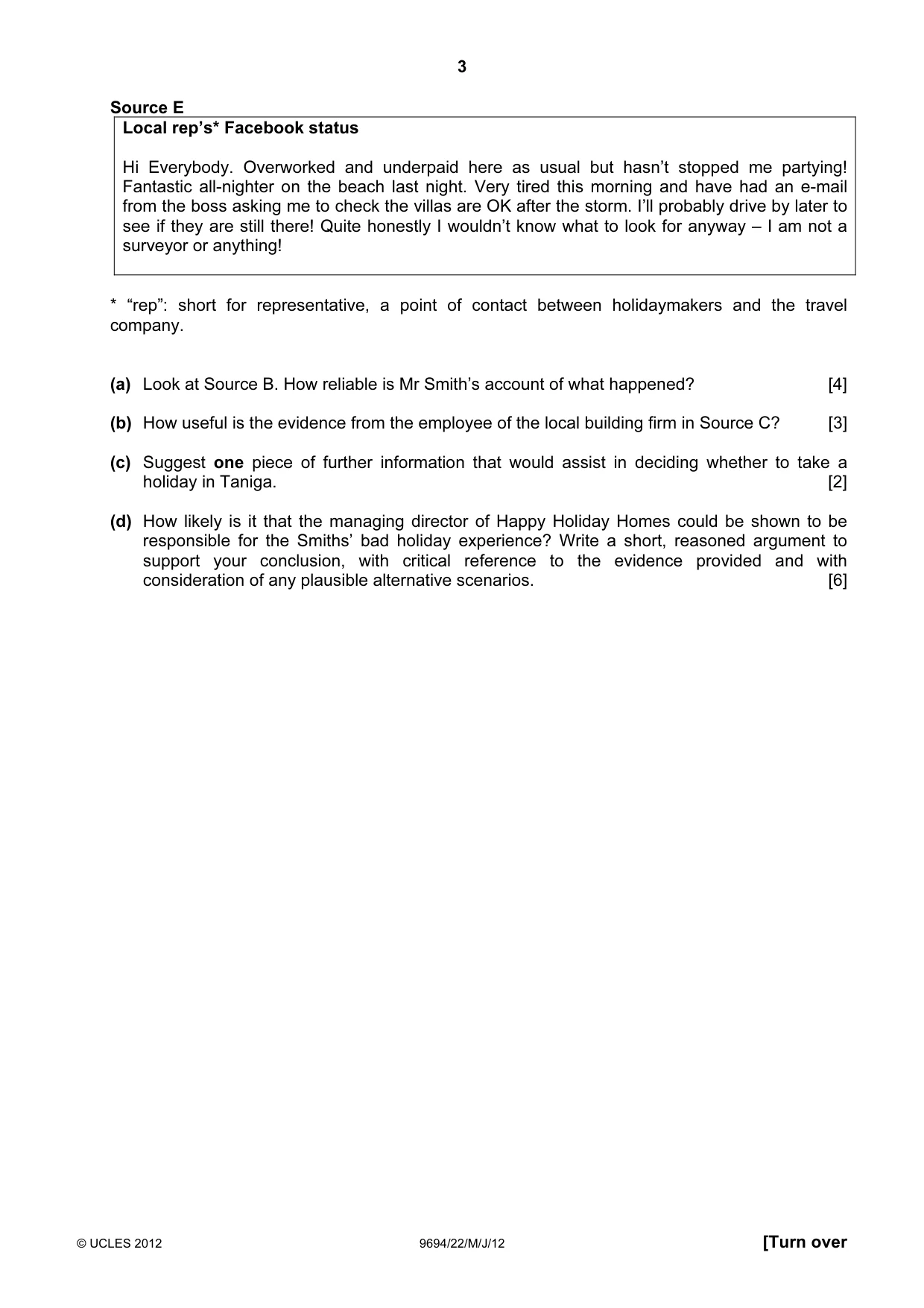 Cambridge A Level Thinking Skills 9694 2012 May/June Paper 2 · Variant 2 question paper, page 3 of 8
