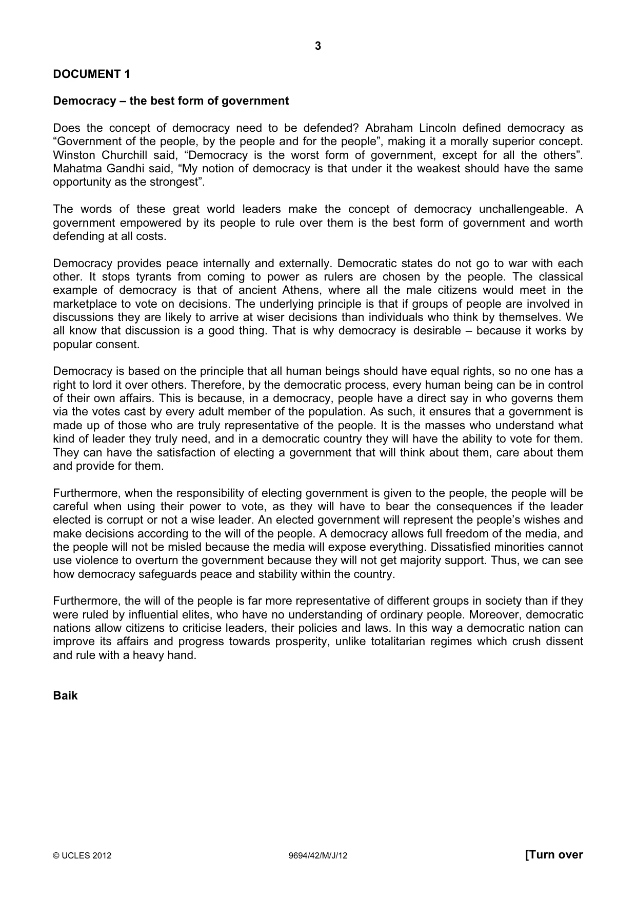 Cambridge A Level Thinking Skills 9694 2012 May/June Paper 4 · Variant 2 question paper, page 3 of 7