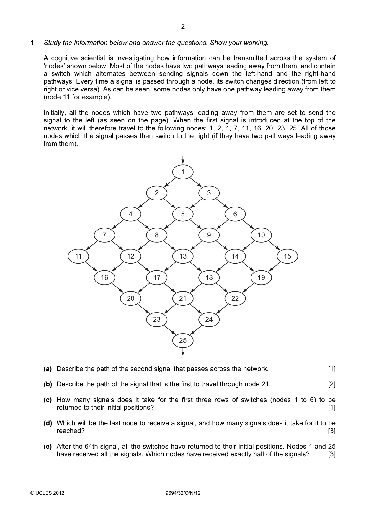 Cambridge A Level Thinking Skills 9694 2012 Oct/Nov Paper 3 · Variant 2 question paper, page 2 of 8